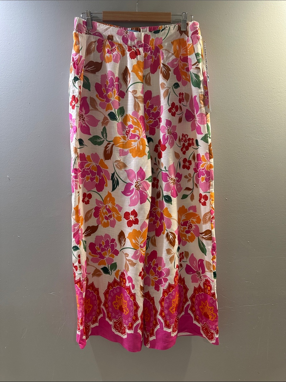 Draper James Pink Orange Floral Maxi Skirt